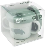 Done By Deer Παιδικό Ποτήρι Με Λάβες Στόμιο Croco Green BR78103