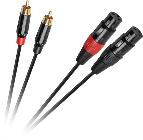 Καλώδιο 2x XLR - 2x RCA 1m Cabletech