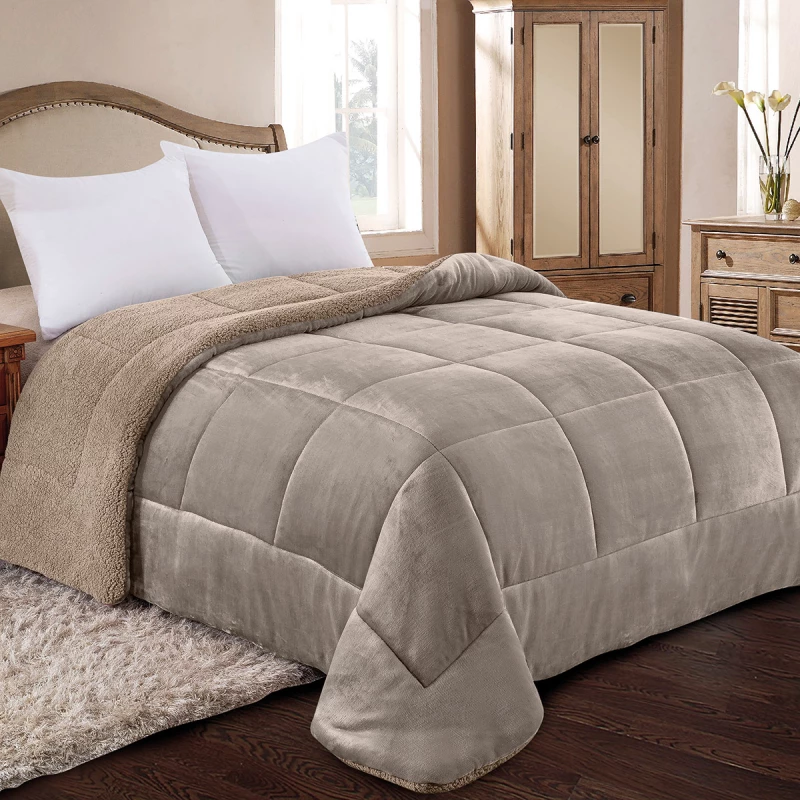 ΚΟΥΒΕΡΤΟΠΑΠΛΩΜΑ ΔΙΠΛΟ 180X240 ADAM HOME (805) TAUPE