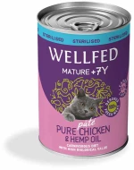 Wellfed Mature 7+ Sterilised Chicken & Hemp Oil 400gr 5 + 1 ΔΩΡΟ