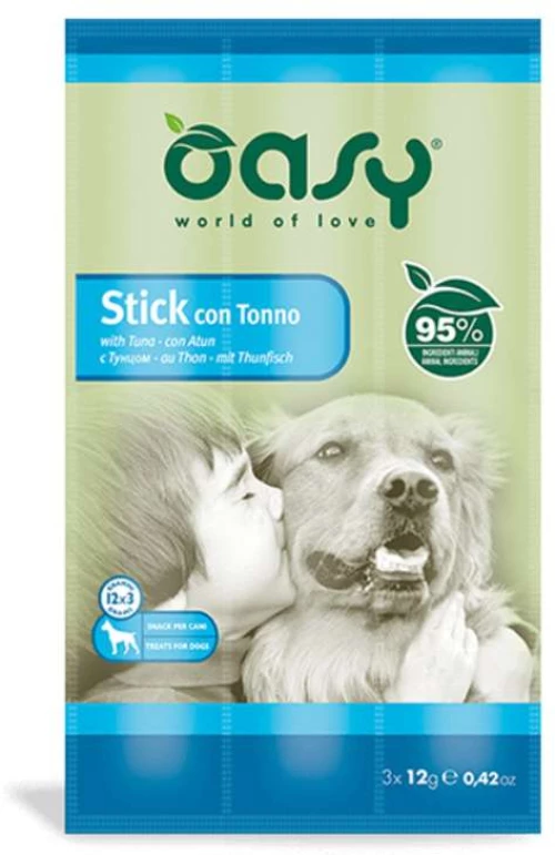 Oasy Dog Sticks with Tuna 3x12gr