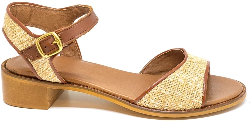 Bigshoes KL0070-09 Δερμάτινo Πέδιλο Ταμπά 5cm