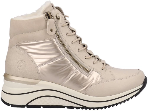 Remonte D0T72-60 Ανατομικό Μποτάκι Sneaker Κρεμ
