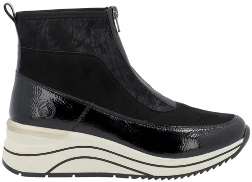 Remonte D0T71-01 Ανατομικό Μποτάκι Sneaker Μαύρο