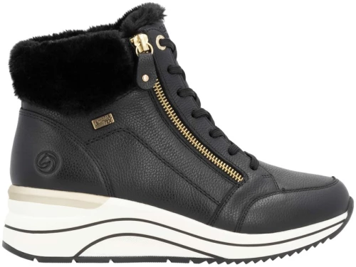 Remonte D0T77-02 Ανατομικό Μποτάκι Sneaker Μαύρο