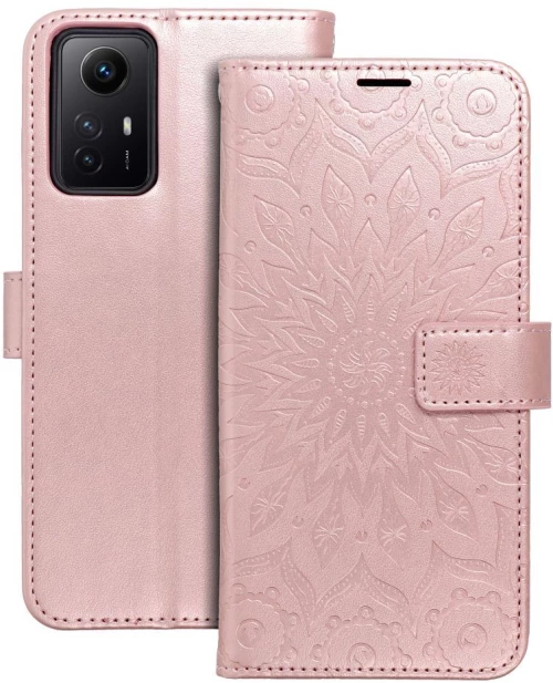 MEZZO Book case for XIAOMI Redmi Note 12S mandala rose gold