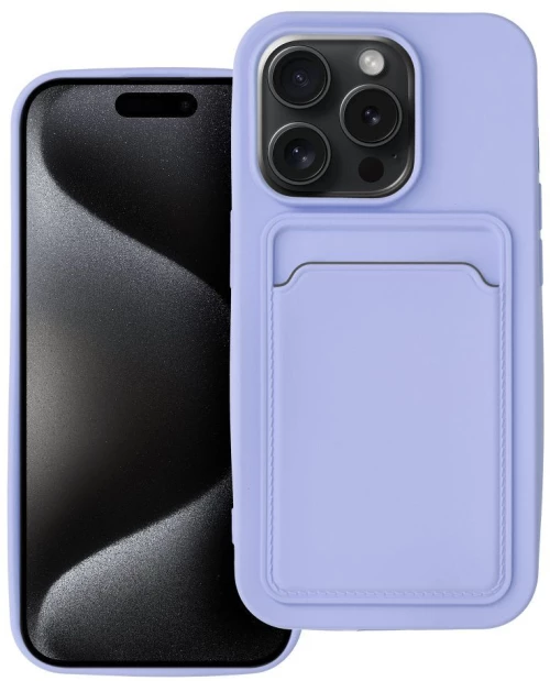 CARD case for IPHONE 15 Pro violet