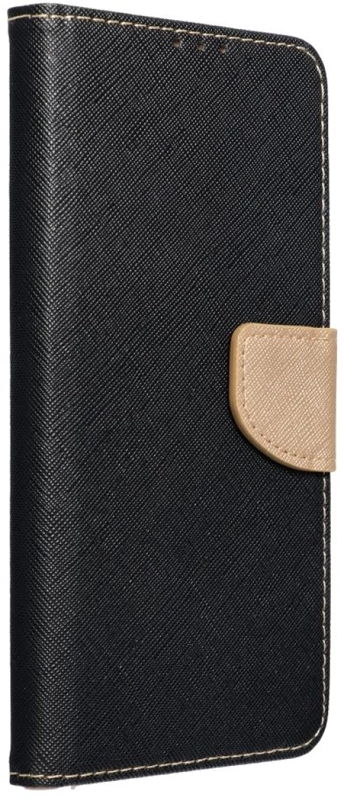 FANCY Book case for IPHONE 15 Pro black / gold
