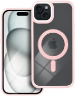 COLOR EDGE MAG COVER case compatible with MagSafe for IPHONE 15 Plus pink
