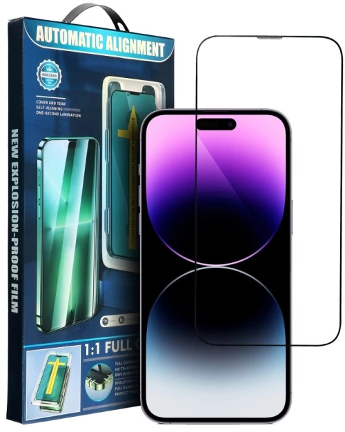 5D Full Glue Tempered Glass for iPhone Xs Max / 11 Pro Max black + applicator