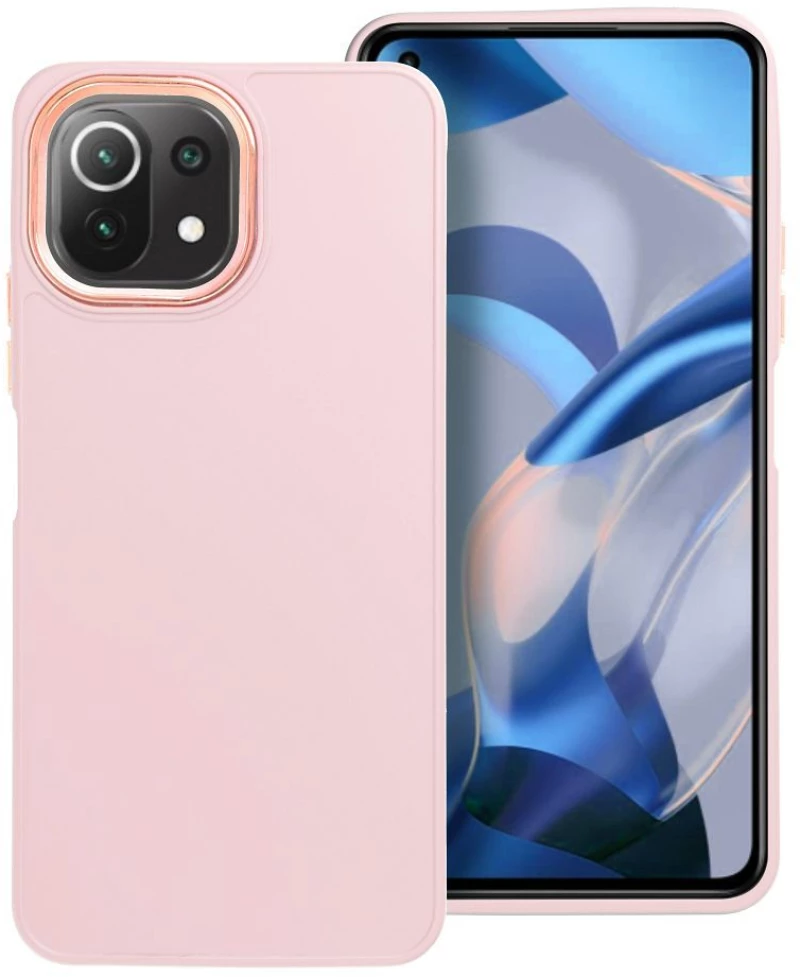 FRAME Case for Xiaomi Mi 11 Lite 5G / Mi 11 Lite LTE ( 4G ) / Mi 11 Lite NE
 powder pink