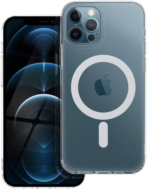 FROST MAG COVER case with camera protection compatible with MagSafe for IPHONE 12 Pro transparent