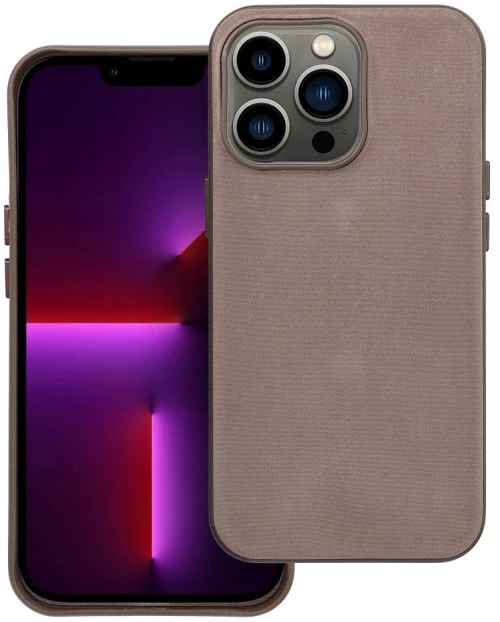 WOVEN MAG COVER case compatible with MagSafe for IPHONE 13 Pro light brown