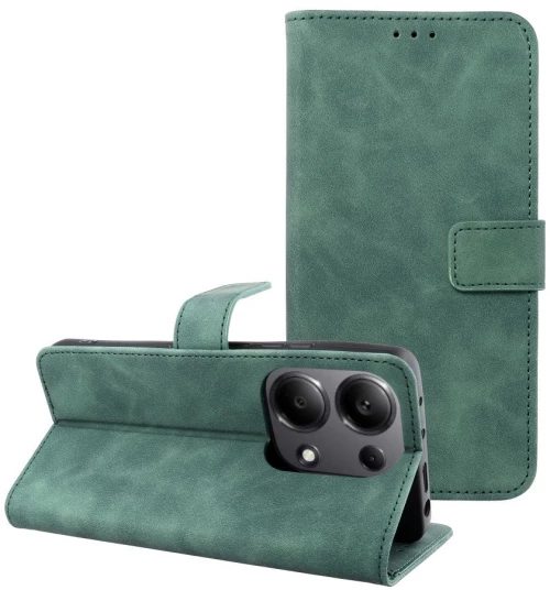 TENDER Book Case for XIAOMI Redmi Note 13 Pro 4G / POCO M6 Pro 4G green
