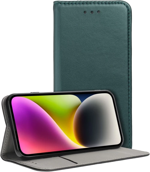 SMART MAGNETO Book case for XIAOMI Redmi Note 13 Pro 4G dark green