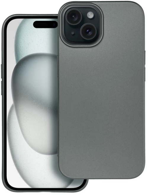 METALLIC Case for IPHONE 15 grey