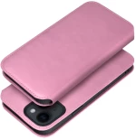 DUAL POCKET Book case for IPHONE 15 Pro light pink