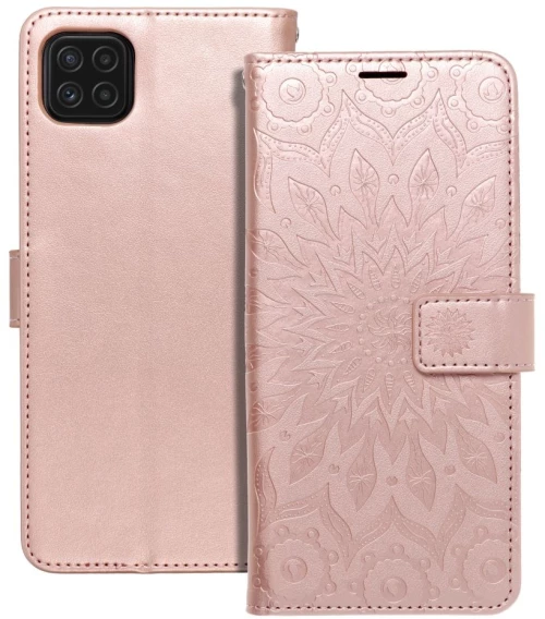 MEZZO Book case for SAMSUNG A22 5G mandala rose gold