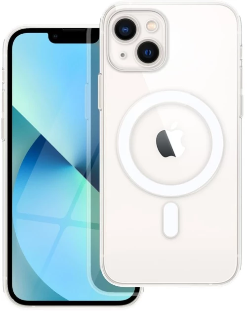 CLEAR MAG COVER case with camera protection compatible with MagSafe for IPHONE 13 transparent