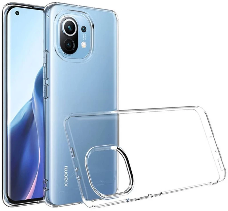 BACK CASE ULTRA SLIM 0,5 mm forXiaomi  Mi 11 Lite 5G / Mi 11 Lite LTE ( 4G )
 transparent