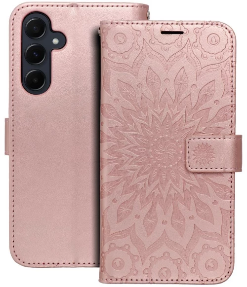 MEZZO Book case for SAMSUNG A55 5G mandala rose gold
