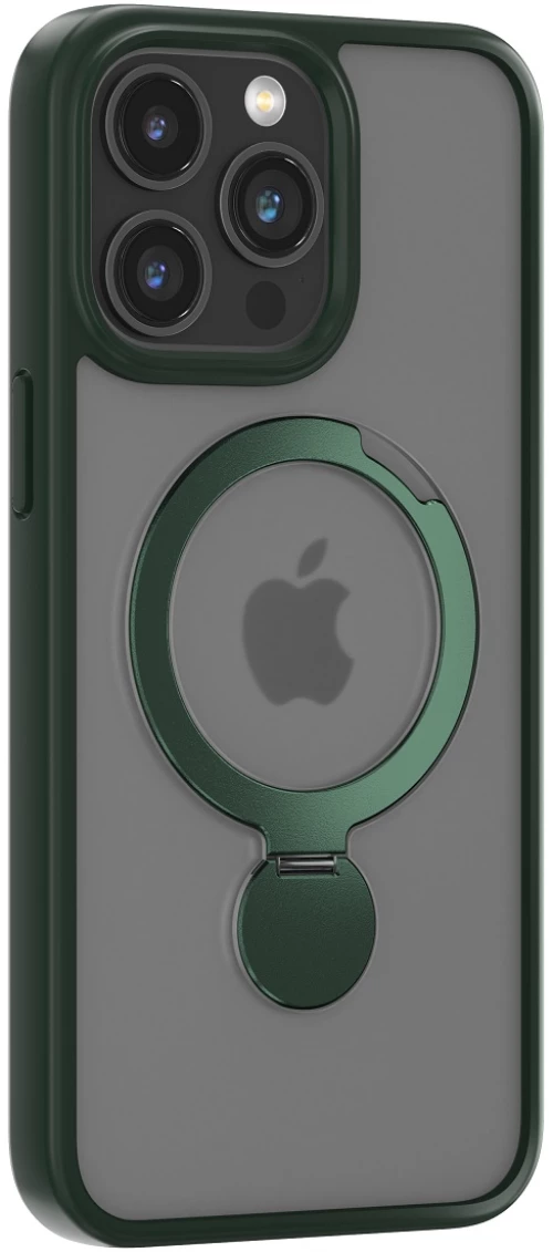 Comma case Joy Shark Mag for iPhone 15 Plus navy green
