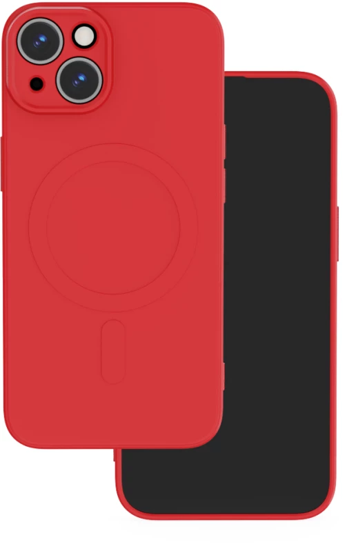 Simple Color Mag case for iPhone 15 6,1" red