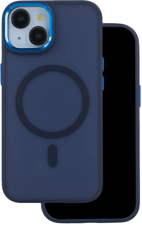 Frozen Mag case for iPhone 15 Pro Max 6,7" navy blue