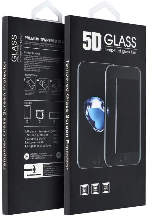 5D Full Glue Tempered Glass - for iPhone 13 black