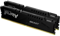 Kingston Fury Beast 64GB DDR5 RAM με 2 Modules (2x32GB) και Ταχύτητα 6400 για Desktop (KF564C32BBEK2-64) (KF564C32BBEK2-64)