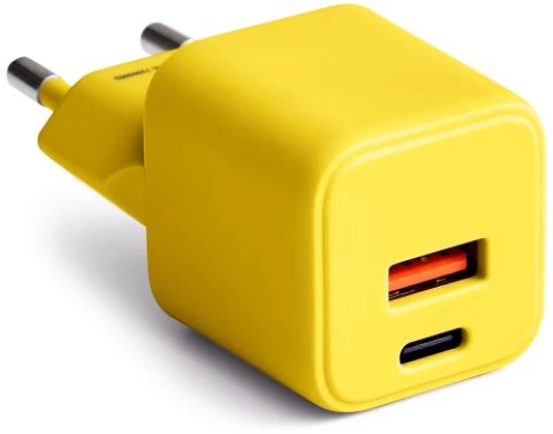 COLORUM wall charger USB-A + USB-C PD 30W CLS30-AC-05 xYellow