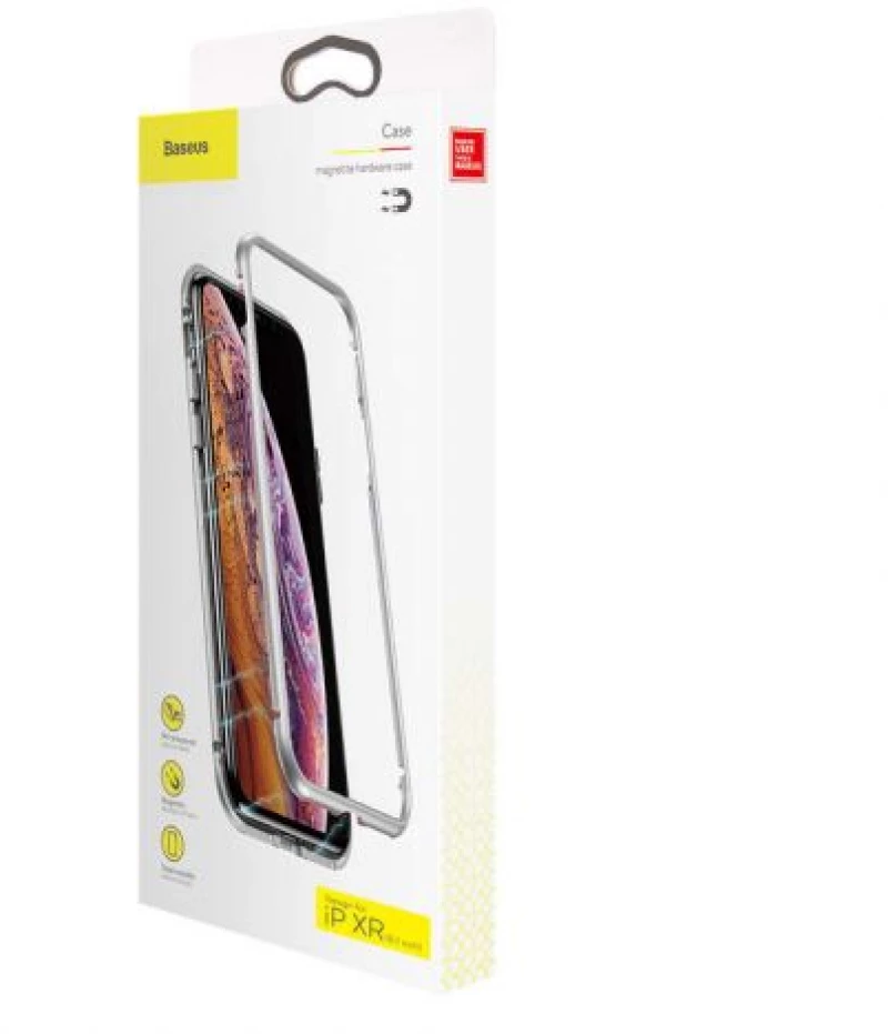 Baseus iPhone Xr case Magnetite hardware Silver (WIAPIPH61-CS0S)