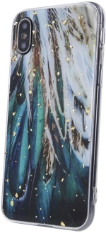 Gold Glam case for Samsung Galaxy A53 5G feathers