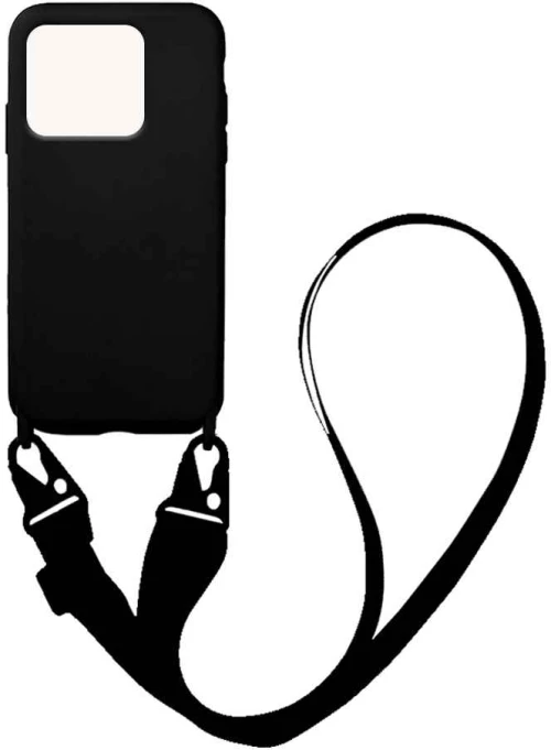 Θήκη Σιλικόνης με Strap CarryHang Sonique Xiaomi Redmi 10C Μαύρο