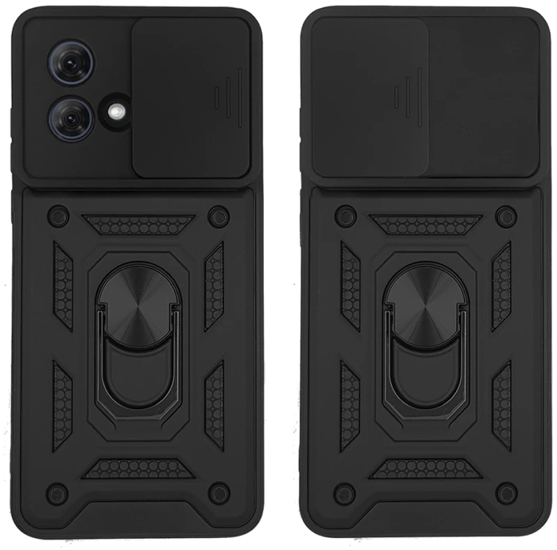 Θήκη Ring Armor CamPro Sonique για Motorola Moto G84 5G Μαύρο