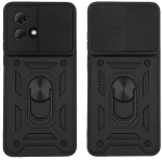 Θήκη Ring Armor CamPro Sonique για Motorola Moto G84 5G Μαύρο