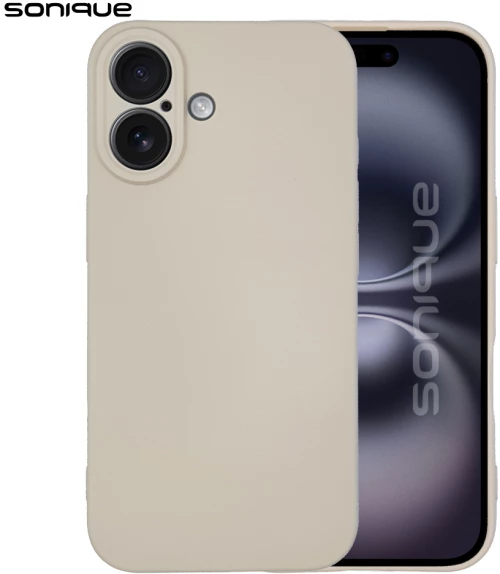 Θήκη Σιλικόνης My Colors Sonique Apple iPhone 16 Μπεζ