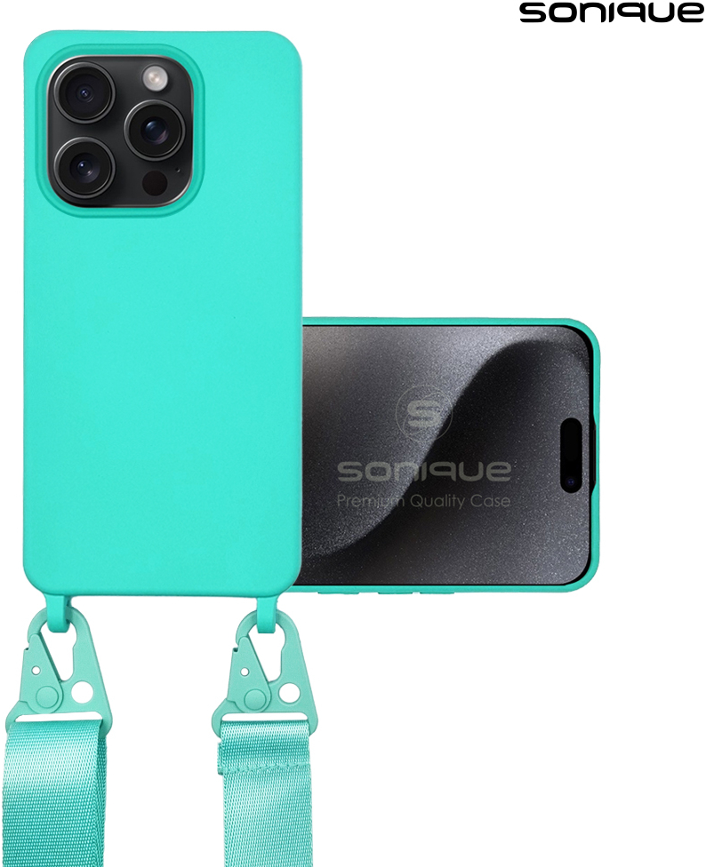 Θήκη Σιλικόνης με Strap CarryHang Sonique Apple iPhone 16 Pro Γαλάζιο