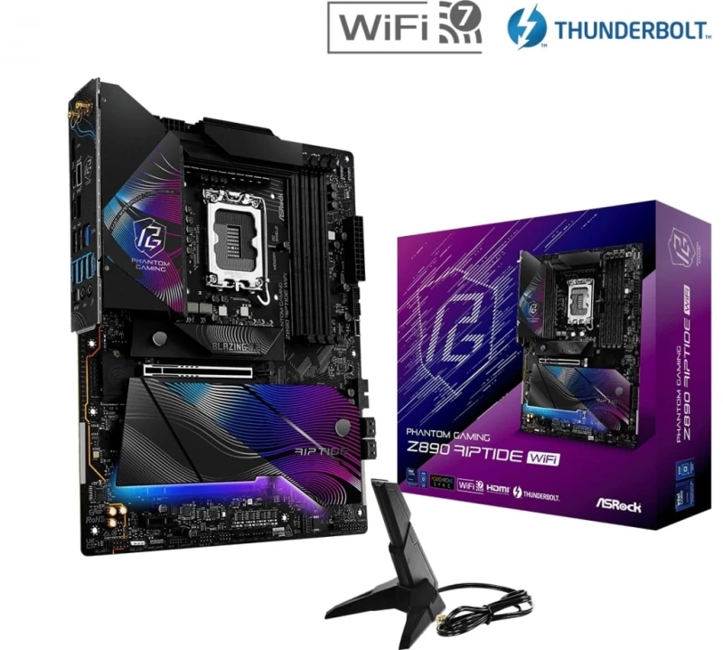 ASRock Z890 Riptide WiFi Motherboard ATX με Intel 1851 Socket (90-MXBPB0-A0UAYZ)