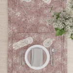 Τραπεζομάντηλο Dandelion Ροζέ 140x260 Borea