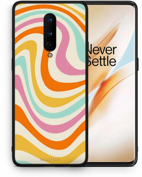 Colourful Waves Back Cover Πλαστικό Πολύχρωμο (OnePlus 8)