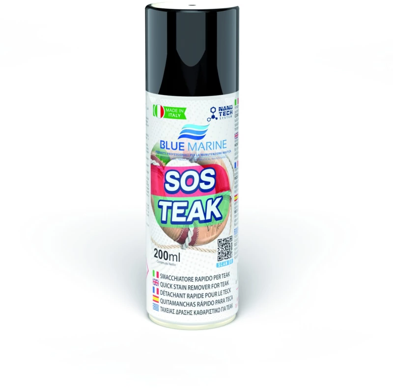 SOS Teak-Καθαριστικό Σπρέϊ Ταχείας Δράσης Για Teak