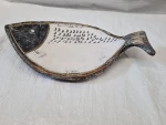 Διακοσμητικό Κεραμικό Ψάρι Μεγάλο 34x20.5cm - Λευκό