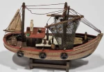 Διακοσμητικό Καΐκι Παλαιωμένο Ξύλινο 16×16×14cm