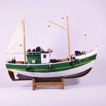 Διακοσμητικό Καΐκι Ξύλινο 40×40×37cm