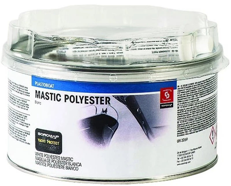 SOROMAP Plastoboat Λευκός Πολυεστερικός Στόκος - 1.8kg