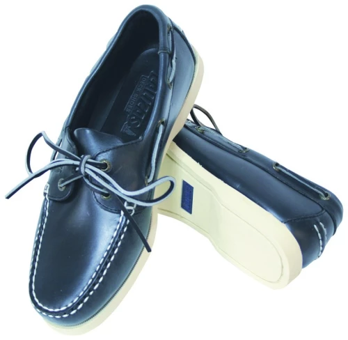 Παπούτσια “Skipper” Deck shoes - Μπλέ δέρμα- Άσπρη σόλα