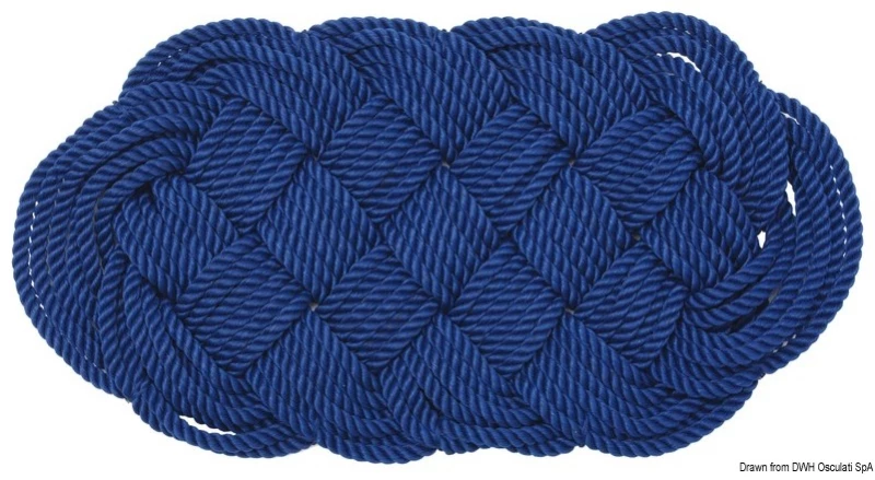 Nylon Fop Rope Blue (Χαλάκι απο σχοινί) - 47x23 cm