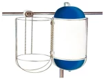 Μπαλονοθήκη Μονή Inox - 250mm