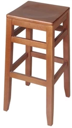 Ξύλινο Σκαμπό Οξιάς 32x32xH74cm